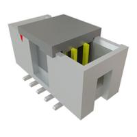 htst-105-01-f-dv-p-tr Samtec HTST Series Right Angle Surface, Through Hole PCB Header, 10 Contact(s), 2.54 mm Pitch, 2 Row, Shrouded