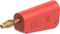 641045-22 Staubli Red Plug Test Plug, Screw Termination, 32A, 30V ac, Gold Plating