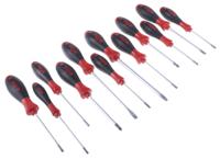 41002 Wiha 302 HK12 Phillips; Pozidriv; Slotted; Torx Screwdriver Set, 12-Piece