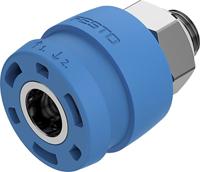 nphs-d6-p-g14 Festo Brass Female Pneumatic Quick Connect Coupling, G 1/4 Male Threaded
