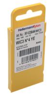 561-03644-wic3-4-pa66-ye HellermannTyton WIC3 Snap On Cable Markers, Yellow, Pre-printed "4", 4.3 → 5.3mm Cable, 561-03644 WIC3-4-PA66-YE