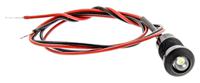 oxlclh80p12acfl30white Oxley White Panel Mount Indicator, 8mm Mounting Hole Size, Lead Wires Termination, IP67