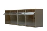 519-318 RS PRO 4 Tilt Drawer Unit, PP, 206mm x 600mm x 178mm