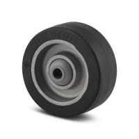 iep100x40-8 Tente Black Elastic Corrosion Resistant Trolley Wheel, 400kg