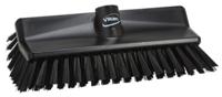 70479 Vikan Medium Bristle Black Scrubbing Brush, 41mm bristle length, Polyester bristle material
