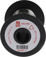355-085 RS PRO 0.56mm Tinned Copper Wire, 24 AWG 91.3m Reel