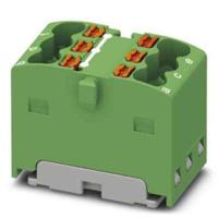 3002771 Phoenix Contact Distribution Block, 6 Way, 2.5mm², 17.5A, 450 V, Green
