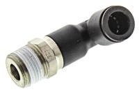 3129-10-17 Legris LF3000 Series Elbow Threaded Adaptor, R 3/8 Male to Push In 10 mm, Threaded-to-Tube Connection Style