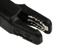 932435100 Hirschmann Test & Measurement Crocodile Clip 4 mm Connection, Brass Contact, 25A, Black