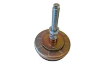 10304 Serious 20mm 160mm Dia. Natural Rubber Levelling Adjustable Foot, 4000kg Static Load Capacity