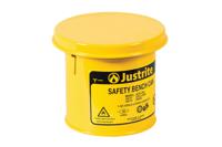 jut10171yl Justrite Steel Safety Bench Can, 1L