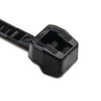 118-00030-t18ros-pa66hs-bk HellermannTyton Cable Tie, 100mm x 2.5 mm, Black Polyamide 6.6 (PA66), Pk-200