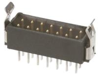 m80-8533442 HARWIN Datamate L-Tek Series Straight Through Hole PCB Header, 34 Contact(s), 2 mm Pitch, 2 Row, Shrouded