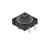 skhcbga010 Alps Alpine Grey Cap Tactile Switch, SPST 50 mA 3mm Snap-In