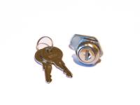 517-872 RS PRO Silver Zinc Plated Steel Camlock, 16mm Panel-to-Tongue, 16.5 x 19.5mm Cutout, Key Unlock