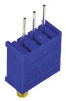 3296w-1-201lf 200Ω, Through Hole Trimmer Potentiometer 0.5W Top Adjust Bourns, 3296