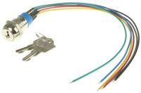 jd10b126w APEM Key Switch, DPST, 4 A @ 28 V dc 2-Way Flat-Key