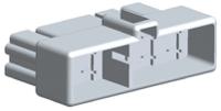 172137-1 TE Connectivity, FASTON .250 10 Way Nylon Crimp Terminal Housing, Natural