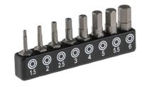 615-9221 RS PRO Driver Bit 8 Pieces, Hexagon