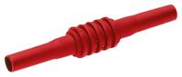 669123-22 Staubli Red, Female Banana Coupler With Brass contacts and Nickel Plated