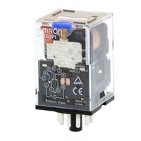 mks3pi-dc24 Omron Non-Latching Relay, 10A Switching Current, 3PDT