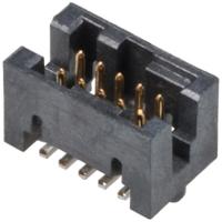 87409-105lf Amphenol Communications Solutions Rib-Cage Series Straight Surface PCB Header, 10 Contact(s), 1.27 mm Pitch, 2 Row,