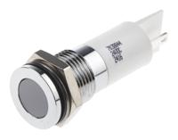 703-8844 RS PRO White Panel Mount Indicator, 24V dc, 14mm Mounting Hole Size, Solder Tab Termination, IP67
