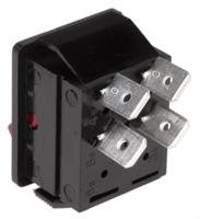 c1353vqnam Arcolectric (Bulgin) Ltd Illuminated DPST, On-Off Rocker Switch Panel Mount