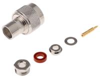 n1141a1-nt3g-1-50 Amphenol RF, Plug Cable Mount N Connector, 50Ω, Solder Termination, Straight Body