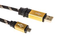 11028826-10 Roline USB 2.0, Male USB A to Male Micro USB B, 1.8m