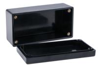 1594dbk Hammond 1594 Series Black Flame Retardant ABS Enclosure, IP54, Black Lid, 131.5 x 66.3 x 55.1mm