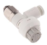 as1201fs-m5-04 SMC AS Series Threaded Speed Controller, M5 x 0.8 Male Inlet Port x 4mm Tube Outlet Port