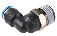 qsl-12-10 Festo QS Series Elbow Threaded Adaptor, R 1/2 Male to Push In 10 mm, Threaded-to-Tube Connection Style, 190661
