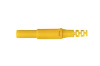 sfk-30-s-ni-ok-ge Schutzinger Yellow Male Banana Plug, 4 mm Connector, Screw Termination, 32A, 1000V, Nickel Plating