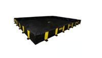 jen28502bl Justrite PVC Coated Fabric Spill Berm for Spill Control, 1120.6g Capacity