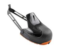 mlpcm Gaston Mille Orange Anti-Slip Visitor Safety Overshoes, M, 1Pair pack, For Use In Food, Hygiene, Industrial,