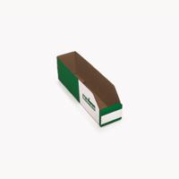a3007 Kbins Cardboard Recycle Bin, 300mm x 75mm x 100mm, Green, White
