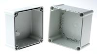 pc-1919-18-g-enclosure Fibox SOLID PC Series Grey Polycarbonate Enclosure, IP66, IP67, Grey Lid, 188 x 188 x 180mm