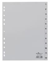 6512-10 Durable Grey A4 File Divider