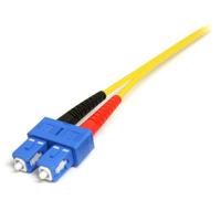 smfiblcsc10 StarTech.com LC to SC Duplex Single Mode OS1 Fibre Optic Cable, 9/125μm, Yellow, 10m