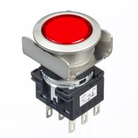 lb6ml-a1t64r Idec Red Round Push Button Switch