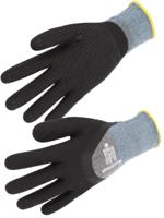 nymfit0108 SINGER SAFETY NYMFIT01 Black, Grey Elastane, Polyamide Work Gloves, Size 8, Nitrile Foam Coating