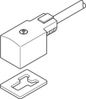 kmv-1-24dc-25-led Festo Plug Connector, KMV Series
