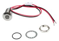 139-3365 RS PRO Red Panel Mount Indicator, 10.8 → 13.2V dc, 10mm Mounting Hole Size, Lead Wires Termination, IP67