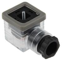 811-8291 RS PRO 2P+E DIN 43650 A, Female Solenoid Valve Connector with Indicator Light, 24 V dc Voltage
