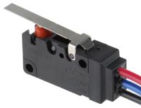 d2vw-5l1-1ms Omron Hinge Lever Micro Switch, Wire Lead Terminal, 3 A @ 125 V ac, SP-CO, IP67