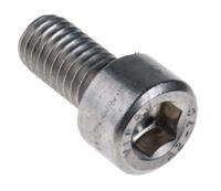 281-108 RS PRO Plain Stainless Steel Hex Socket Cap Screw, DIN 912, M6 x 12mm