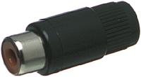 15-285 Lumberg Red Cable Mount RCA Socket, Nickel, 2A