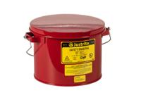 jut10471rd Justrite Steel Plunger Can, 1.5gal