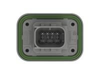 2-2378180-1 TE Connectivity 2-23781 Series Vertical Panel PCB Header, 7 Contact(s), 6 mm Pitch, 2 Row, Shrouded
